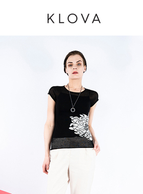 柯罗芭夏季专柜同款黑色针织毛衫  HT3338G ￥2980