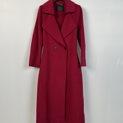 柯罗芭冬季专柜同款长款玫红色长款大衣  FY9432G ￥9900