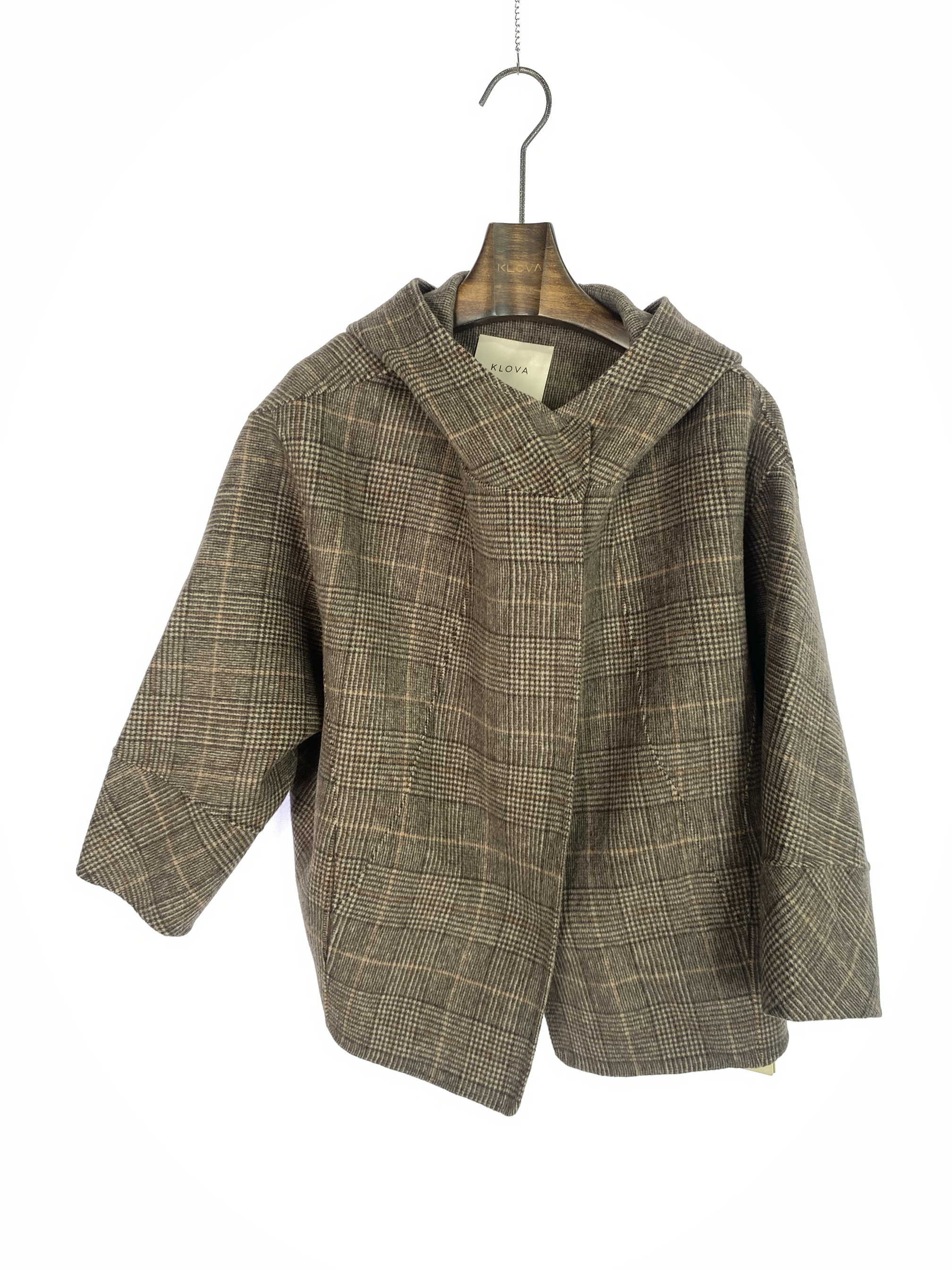 柯罗芭冬季专柜同款格子双面呢大衣  SY0319 ￥7300