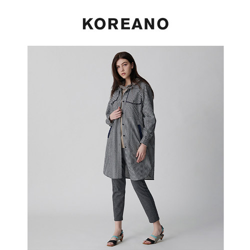 柯利亚诺春秋专柜同款长款宽松衬衫外套  FW0707 ￥4480