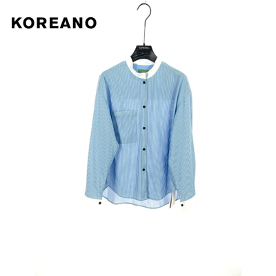 柯利亚诺夏季专柜同款蓝白条纹衬衫  CT5292 ￥990