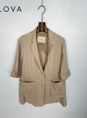 柯罗芭夏季专柜同款时尚简约休闲条纹西服外套     SW2332 ￥5690