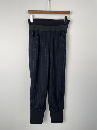 柯利亚诺冬季专柜同款塑身瘦腰弹力束脚条纹靴裤  KY1375 ￥2680