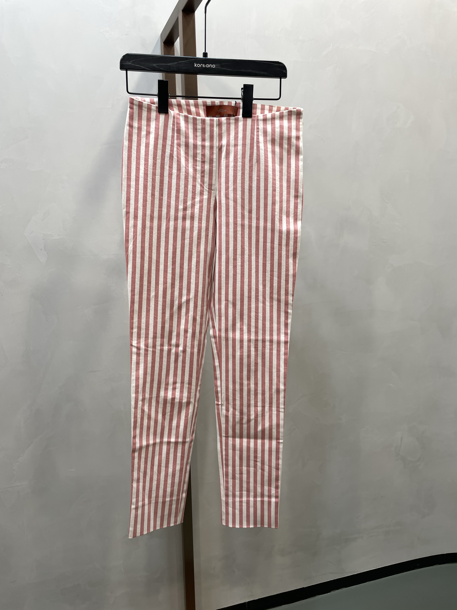 柯罗芭春秋专柜同款白浅红条小脚裤  KW6429A ￥2380