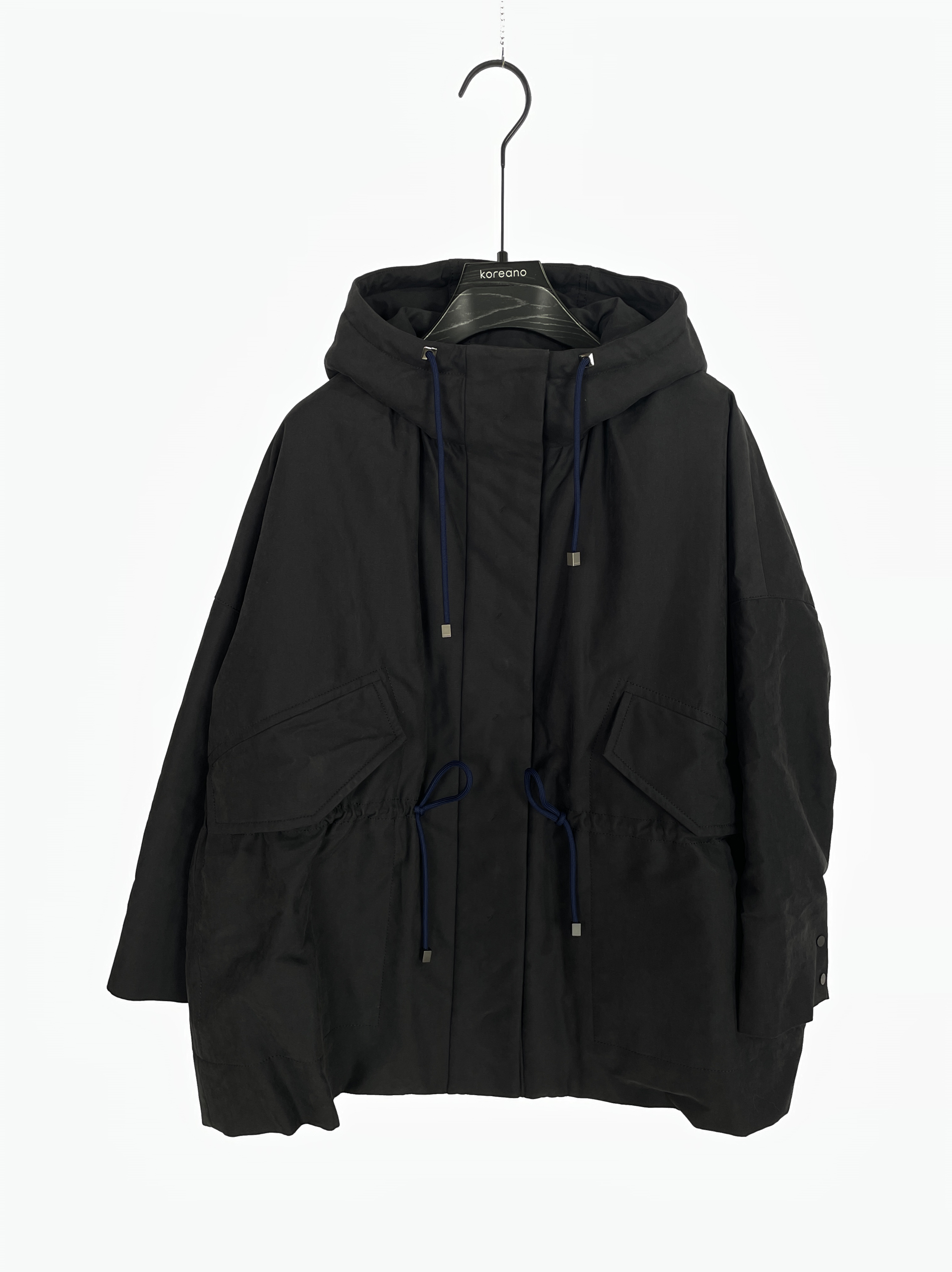 柯利亚诺冬季专柜同款风衣式连帽宽松休闲羽绒服  YZ0072(9UN)B