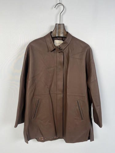柯罗芭春秋专柜同款棕色皮外套  SP7811G ￥13900