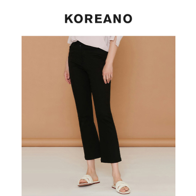 柯利亚诺夏季专柜同款黑色经典小喇叭裤  KW3735(9VUN) ￥2080