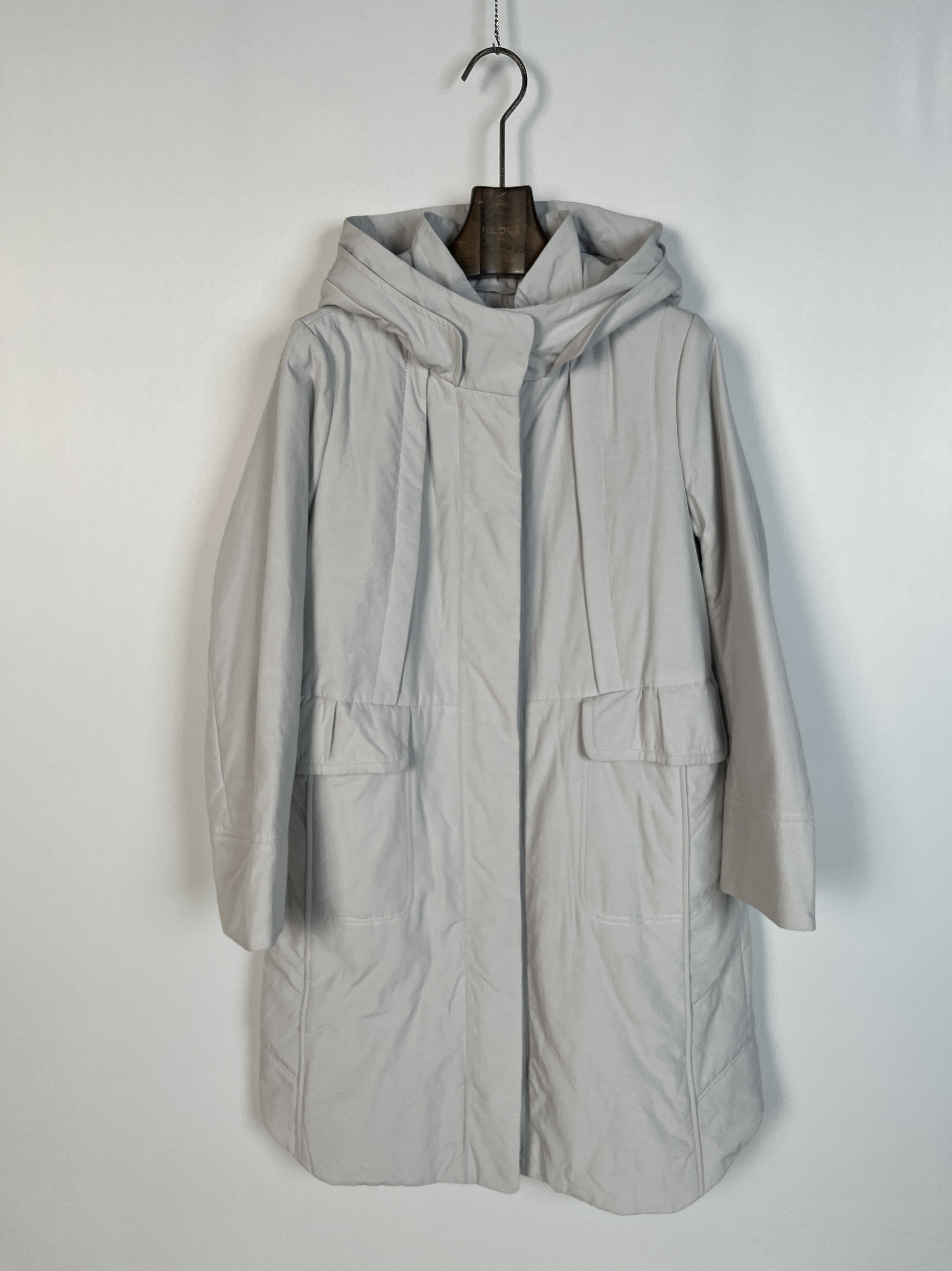 柯罗芭冬季专柜同款中长款浅灰色棉服  MC7025 ￥5990