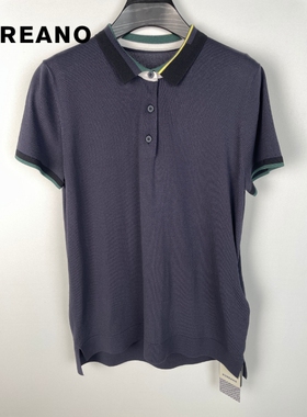 柯利亚诺夏季专柜同款藏蓝色休闲Polo领小衫  ZT9317G ￥2280