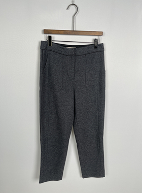 柯罗芭冬季专柜同款花深灰色毛针织萝卜裤  KY4008 ￥4590