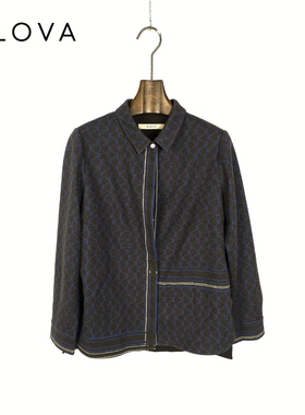 柯罗芭春秋专柜同款针织印花衬衫  CT1125 ￥3390