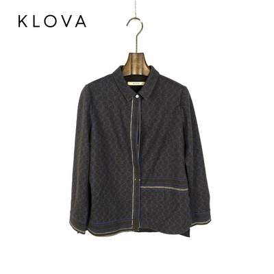 柯罗芭春秋专柜同款针织印花衬衫  CT1125 ￥3390