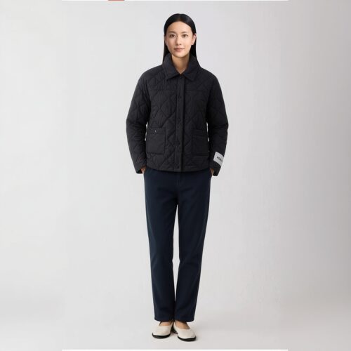 柯利亚诺冬季专柜同款雾黑色衬衫式短款棉服  MS3033(JUN) ￥2880