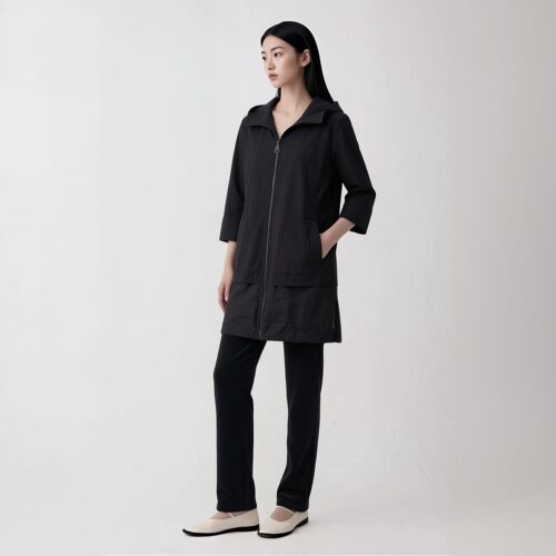 柯罗芭夏季专柜同款黑色风衣外套 【H】 FW7760(UN) ￥5990