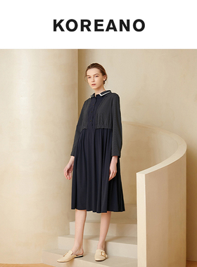 柯利亚诺夏季专柜同款双层衬衫领连衣裙  LW0451 ￥5280