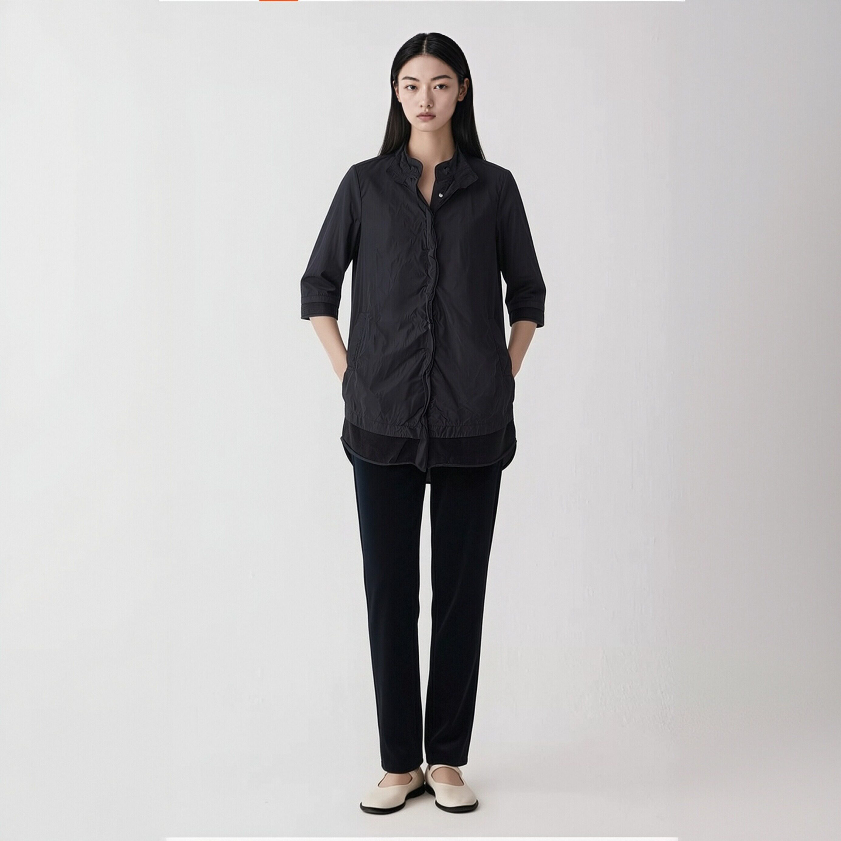 柯罗芭夏季专柜同款黑色风衣外套 【H】2421 FW0803(UN)D ￥4990图片