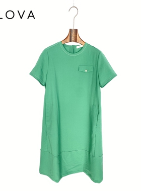 柯罗芭夏季专柜同款 香果绿色连衣裙  LW2349 ￥2990