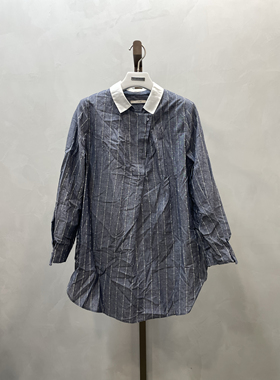 柯罗芭春秋专柜同款时尚A型条纹衬衣  CW0749 ￥3890