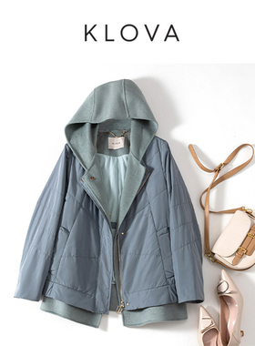 柯罗芭春秋专柜同款灰绿色H型短棉服  MS7269 ￥6900