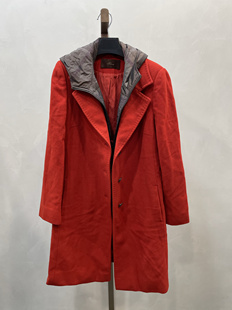 柯罗芭冬季专柜同款红色连帽小A型大衣  FY4475C ￥7580