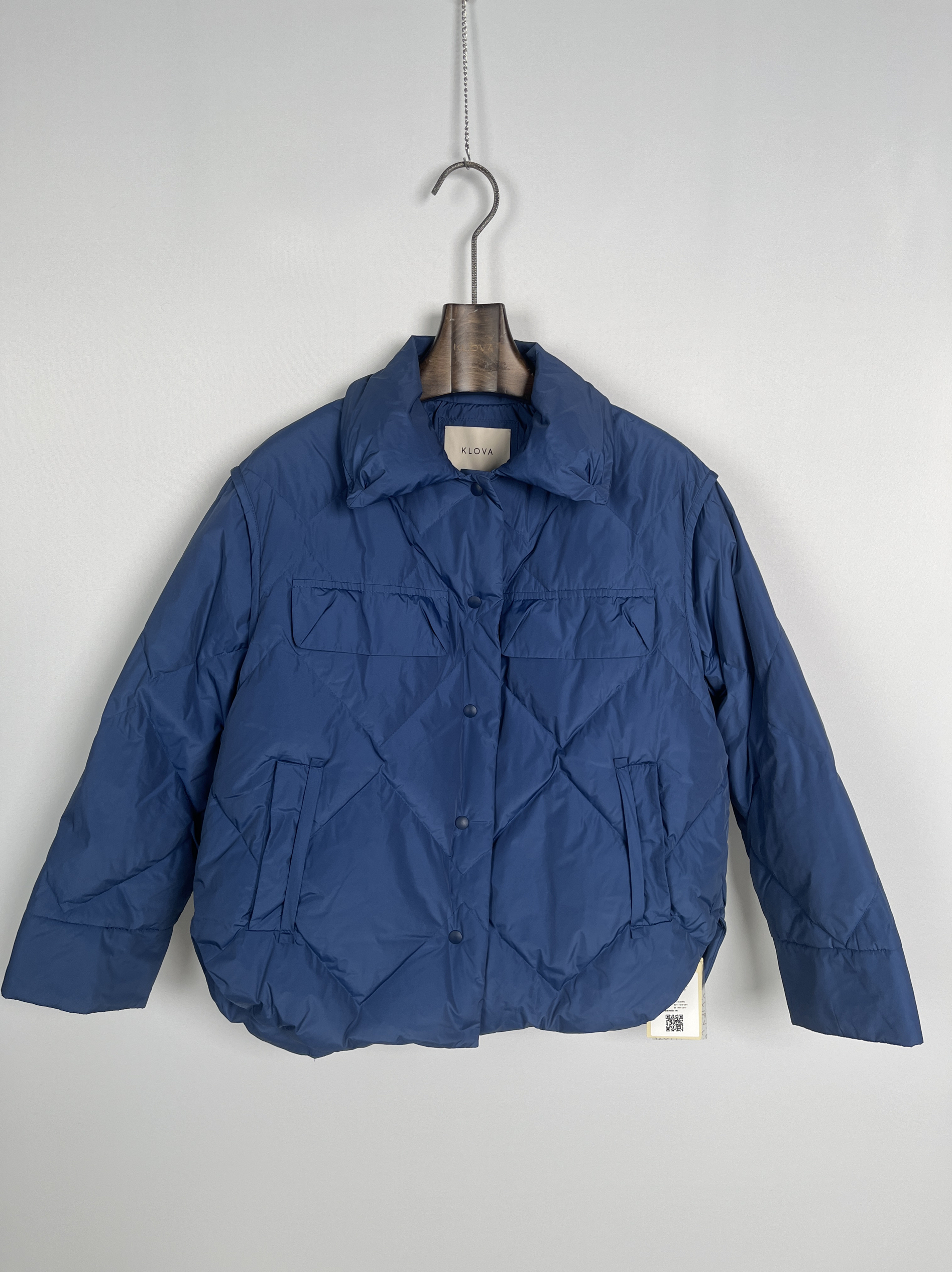 柯罗芭冬季专柜同款深蓝色短款宽松羽绒服  YS4078 ￥6200