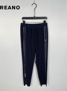 柯利亚诺夏季专柜同款藏蓝色运动休闲撞色休闲裤  KT7857 ￥1590