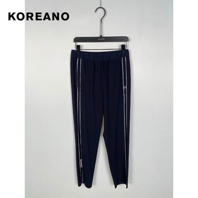 柯利亚诺夏季专柜同款藏蓝色运动休闲撞色休闲裤  KT7857 ￥1590