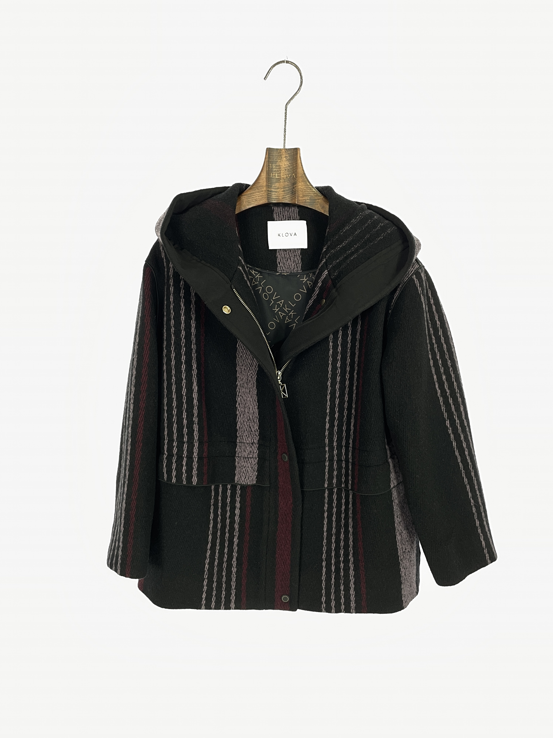 柯罗芭冬季专柜同款时尚廓形条纹上衣  SY4047 ￥7900