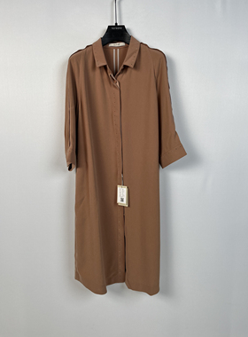 柯罗芭春秋专柜同款淡肉桂色衬衫连衣裙  LW7710 ￥4590