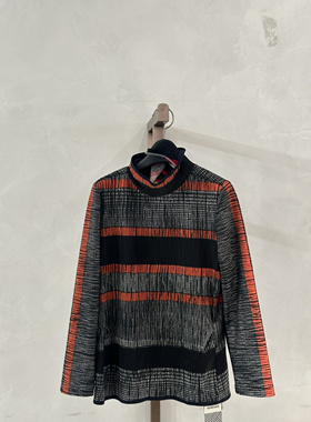 柯利亚诺冬季奥莱专柜正品T恤 TT3126(VUN)橙黑花 吊牌价:2280