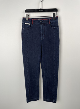 柯利亚诺冬季专柜同款蓝黑色色直筒牛仔裤  KN0174(9VUN) ￥2280