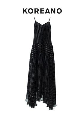 柯利亚诺春秋专柜同款黑红波点礼服裙【H】LI45319(JUN) ￥4880