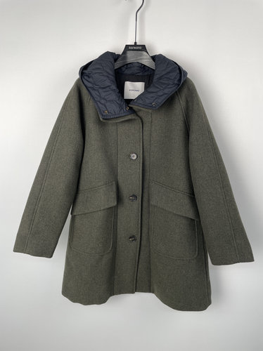 柯利亚诺冬季专柜同款高领连帽两件式休闲棉服  MZ0067(9UN)A