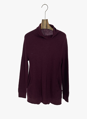 柯罗芭冬季专柜同款紫色堆堆领时尚毛衫 1613 HT3435J ￥4380