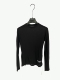 TT7195 柯利亚诺春秋专柜同款 石墨黑色半高领针织T恤 ￥790