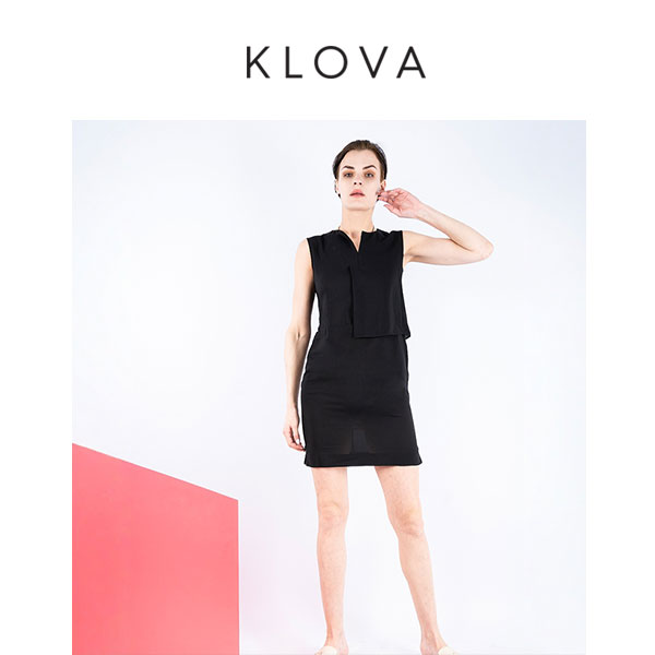 柯罗芭夏季专柜同款经典黑色无袖气质连衣裙  LW0079A(N) ￥2380