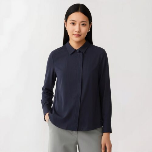 柯利亚诺夏季专柜同款藏蓝色短衬衫 【H】 CW2095(EUN) ￥1390