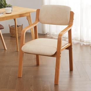 简约组装 养老院餐椅家用实木会议电脑靠抱婴袋扶手适老化休闲 书