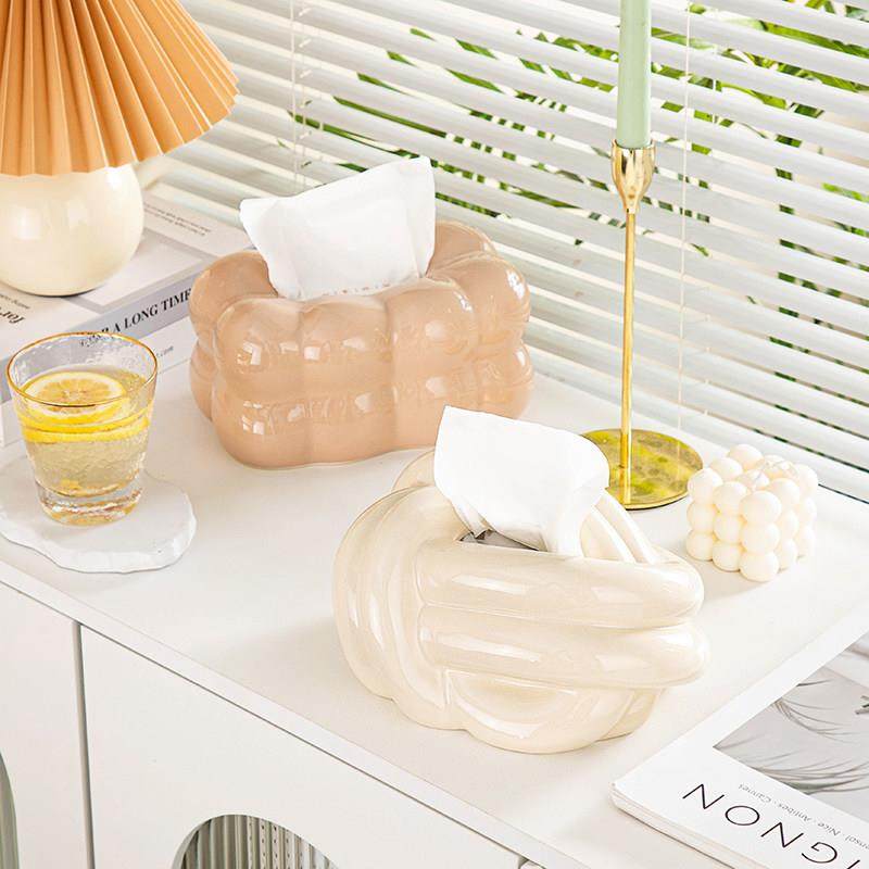 陶瓷纸巾盒客厅高档轻奢新家创意轻奢简约高级感摆件装饰品抽纸盒,家居饰品,装饰纸巾盒,淘宝优惠券,粉丝福利购,淘宝优惠卷