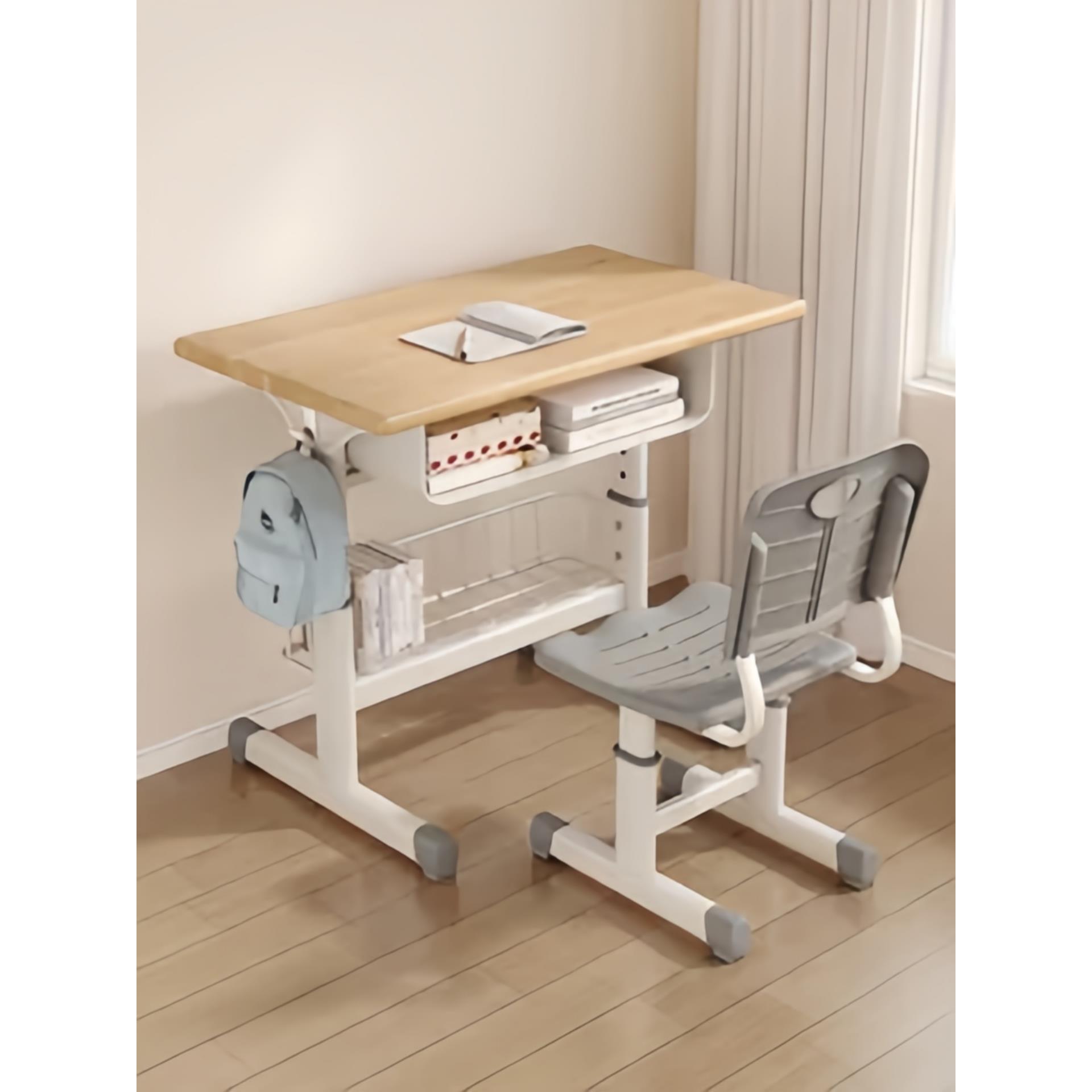 学校课桌椅家用写字桌儿童书桌初中学生教室桌椅辅导培训班免安装