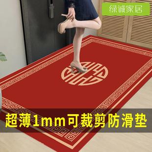 入户门进门大门口PVC皮革地毯门垫 1mm超薄地垫不卡门防水防滑薄款