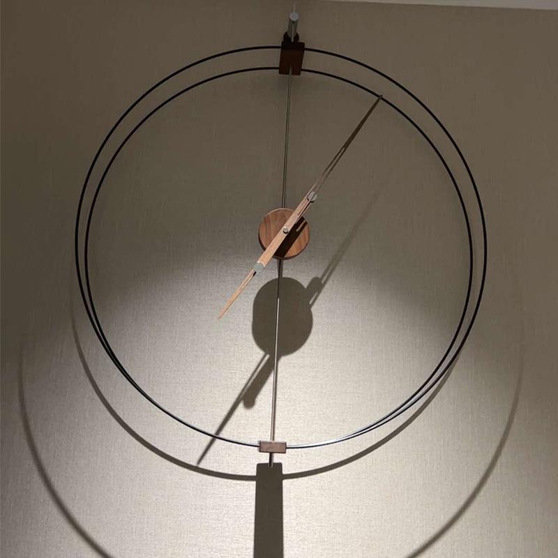 现代个性创意极简约北欧美西班牙家用客厅大指针静音时尚挂钟表