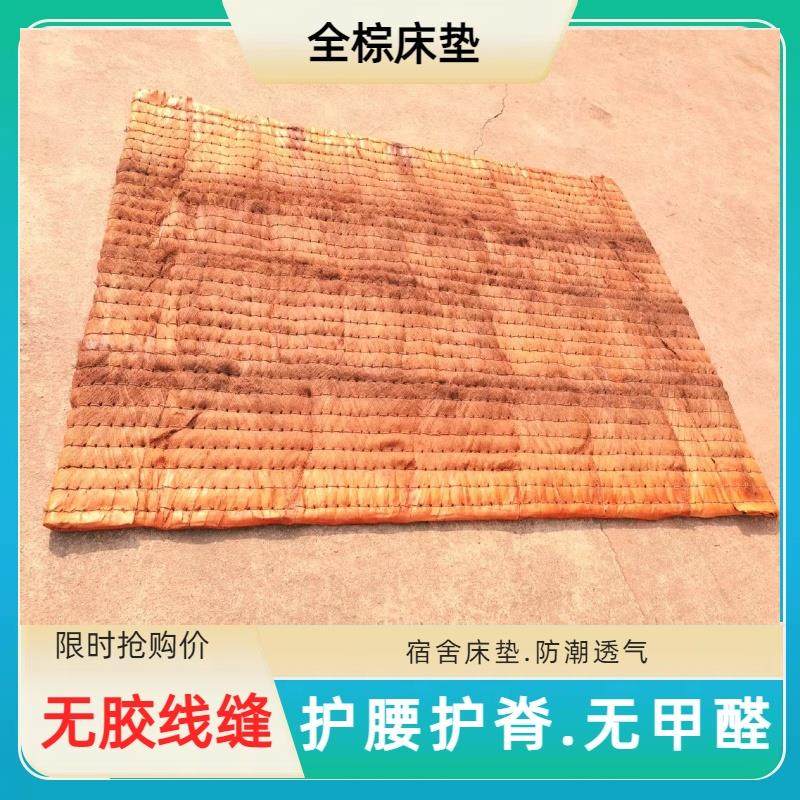 全棕老粽垫防潮耐用棕垫超薄无胶线缝山棕床垫天然棕丝棕编垫子