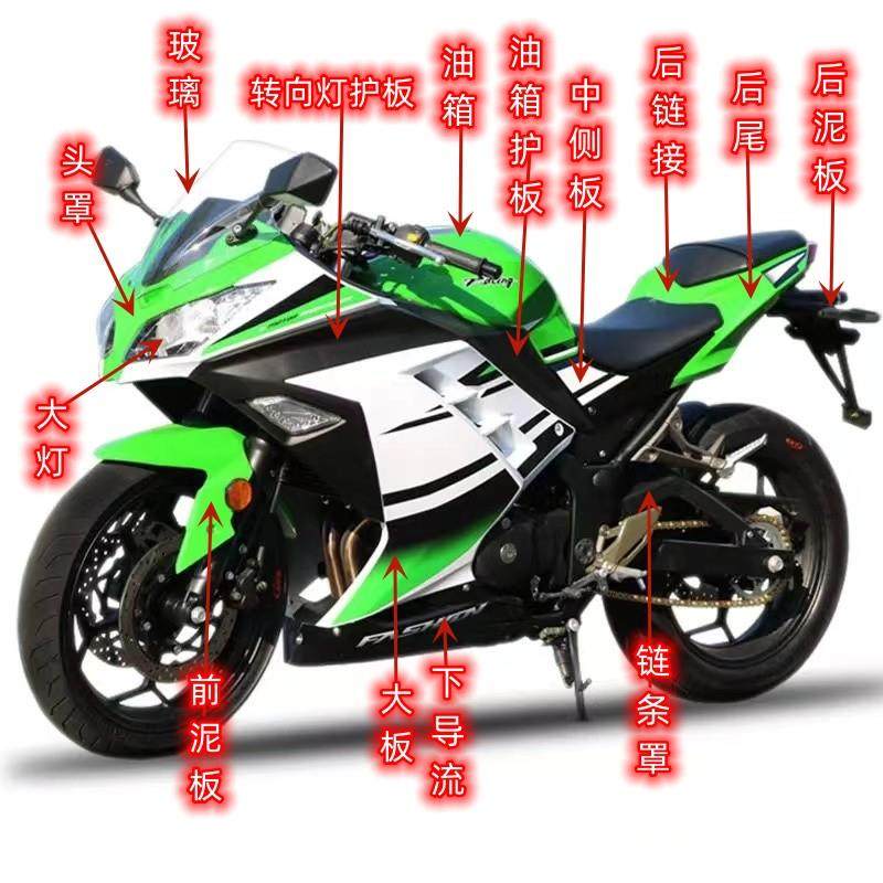 国产小忍者外壳/R3V6/川崎/战 隼350/S款宝雕地平线 线机车全套配