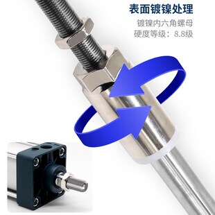 50S 350 300 100 气动气缸可调行程大推力SCJ32