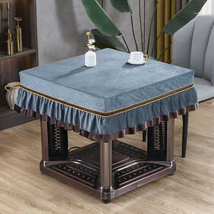 全自动麻将机防尘罩20p23新款正方形烤火桌子罩盖布餐桌桌布电炉