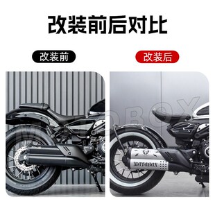 春风450CLC改装排气管装饰罩复古防烫罩不锈钢隔U热盖保护壳配件