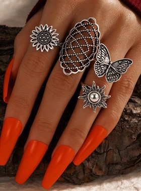 现货5pcs  Fashio Jewelry Rig Sake-shd Love Erald Di