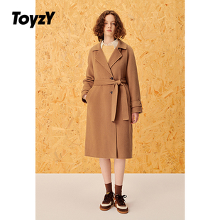 双面呢外套 100%山羊绒大衣女长款 ToyzY2024年冬季 新款