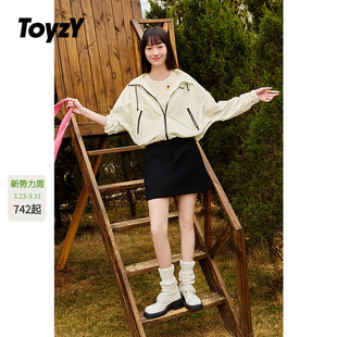 防晒连帽外套女短款 户外休闲风UPF50 新款 ToyzY2025夏季